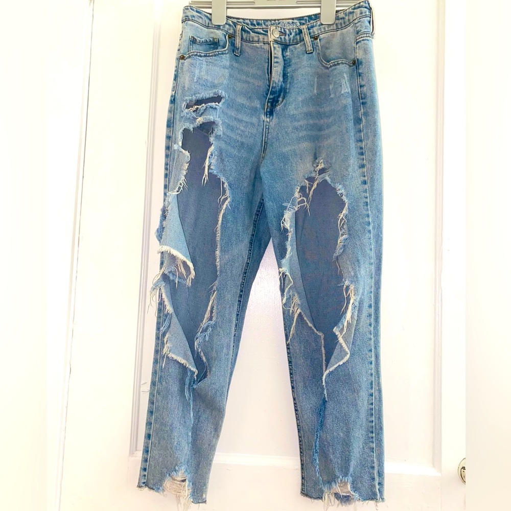 Destroyed Wild Fable Mom Jeans